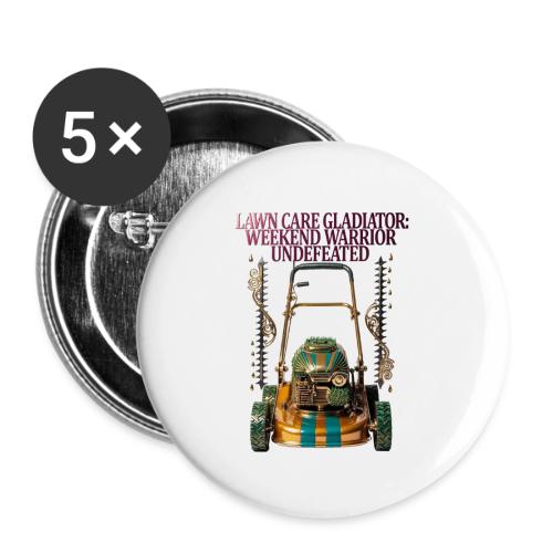 Lawn Care Gladiator T Shirt - Buttons large 2.2'' (5-pack)