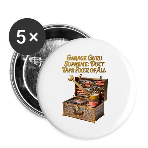 Garage Guru T Shirt - Buttons large 2.2'' (5-pack)
