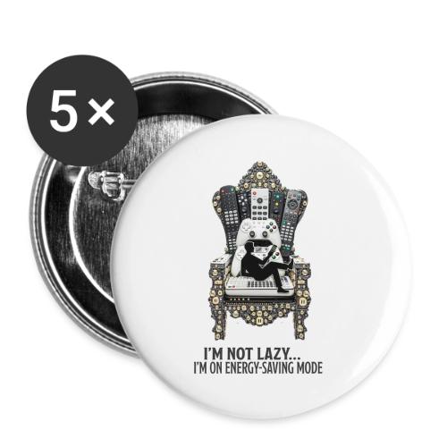 Remote Throne Procrastinator T Shirt, Dad Gift - Buttons large 2.2'' (5-pack)