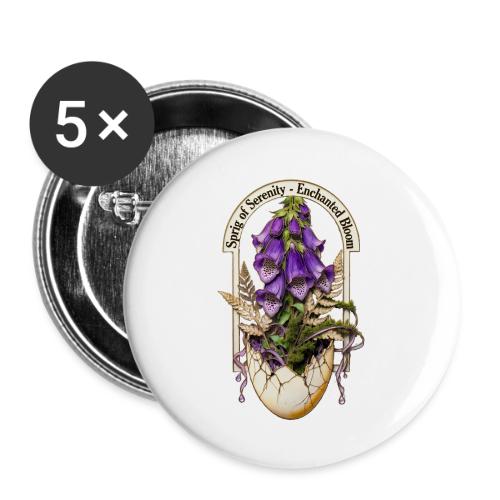 Spring Serenity Foxglove Tee, Easter Gift for wife - Buttons large 2.2'' (5-pack)