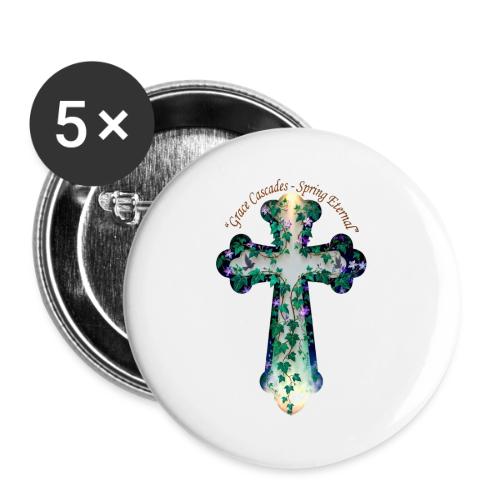 Easter Grace Cascades Eternal T Shirt, Mercy Gift - Buttons large 2.2'' (5-pack)