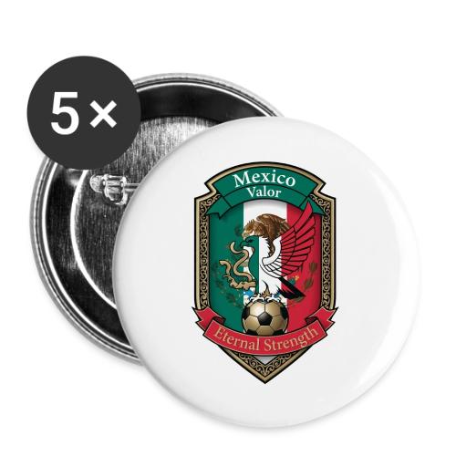 Mexico Eagle Valor T-Shirt, Pride Badge Gift - Buttons large 2.2'' (5-pack)