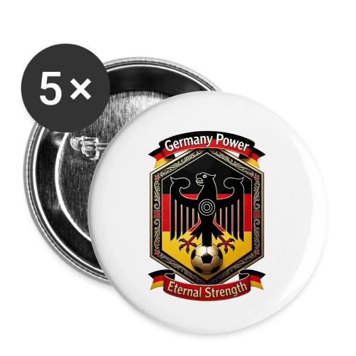 Germany Eagle Power T-Shirt, Flag Pride Gift - Buttons large 2.2'' (5-pack)