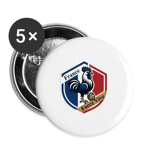 France Rooster T-Shirt, Bleu-Blanc-Rouge gift - Buttons large 2.2'' (5-pack)