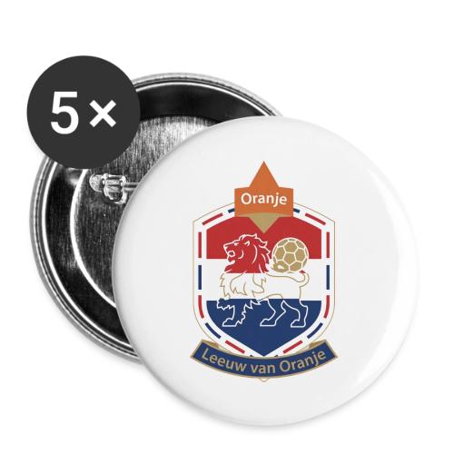 Netherlands Lion Crest T-Shirt, Dutch Badge Gift - Buttons large 2.2'' (5-pack)