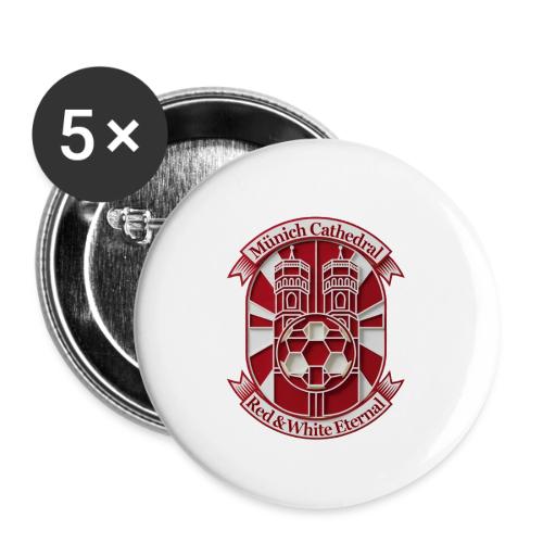 Munich Cathedral T Shirt, German Football Fan Gift - Buttons large 2.2'' (5-pack)