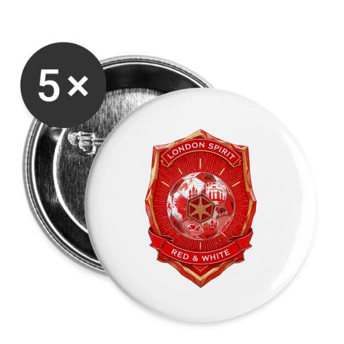 London is Red T Shirt, Football City Pride Gift - Buttons large 2.2'' (5-pack)