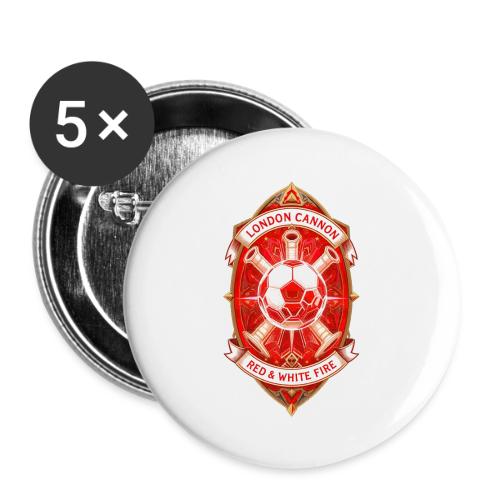 Red London Cannon T Shirt,Football City Pride Gift - Buttons large 2.2'' (5-pack)