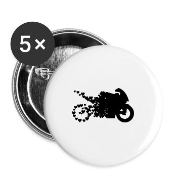 lovebike - Buttons large 2.2'' (5-pack) - white
