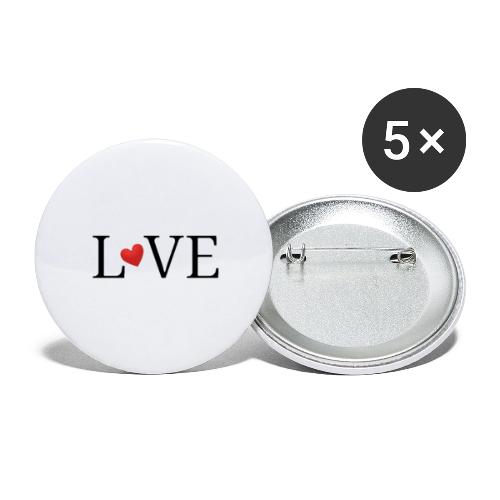 Love - Buttons large 2.2'' (5-pack)
