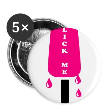 Ice Cream - Buttons large 2.2'' (5-pack) - white
