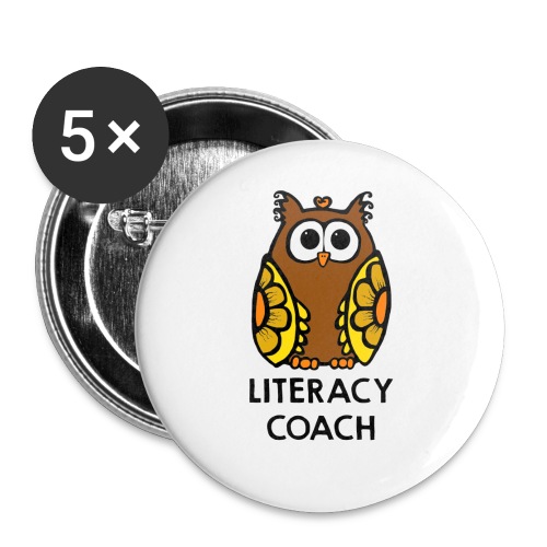 literacy coach png - Buttons large 2.2'' (5-pack)