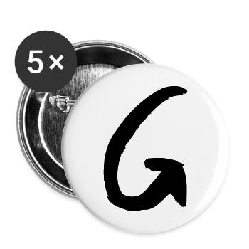 Brush G - Buttons large 2.2'' (5-pack) - white
