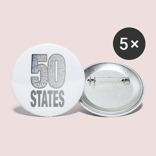 Fifty States - Buttons large 2.2'' (5-pack)