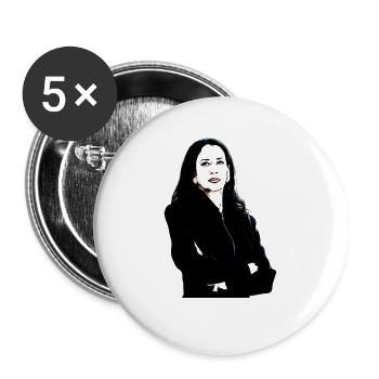 Kamala Harris - Buttons large 2.2'' (5-pack) - white