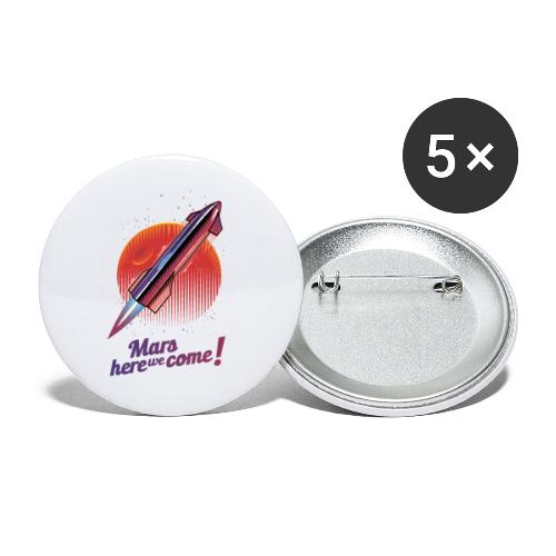 Mars Here We Come - Light - Buttons large 2.2'' (5-pack)