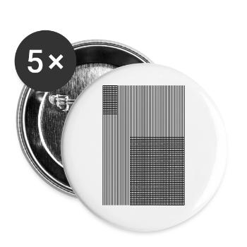 Abstract Line - Buttons large 2.2'' (5-pack) - white