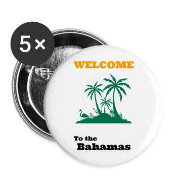 bahamas - Buttons large 2.2'' (5-pack) - white