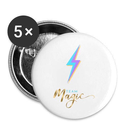 Team Magic With Lightning Bolt - Buttons large 2.2'' (5-pack)