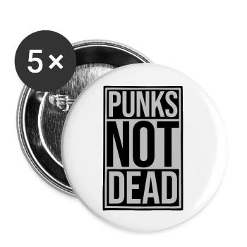 punks not dead quote - Buttons large 2.2'' (5-pack) - white