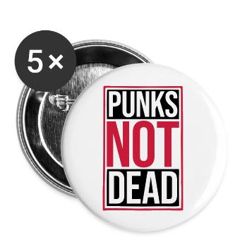 punks not dead quote - Buttons large 2.2'' (5-pack) - white