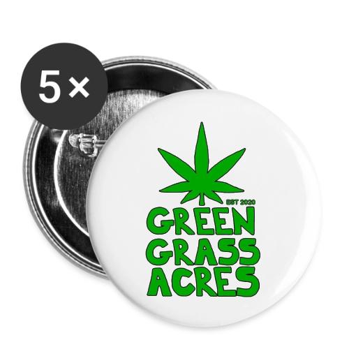 GreenGrassAcres Logo - Buttons large 2.2'' (5-pack)
