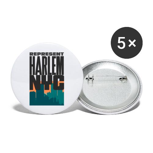 REPRESENT HARLEM - Buttons large 2.2'' (5-pack)