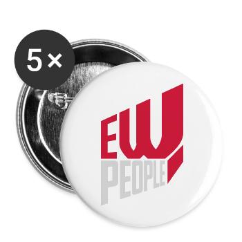 ew people funny quote - Buttons large 2.2'' (5-pack) - white