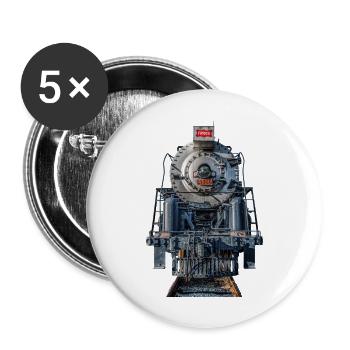 Railroad Loco Frisco Color - Buttons large 2.2'' (5-pack) - white