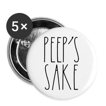 Peep's Sake Rae Dunn Inspired Minimalist Decor - Buttons large 2.2'' (5-pack) - white
