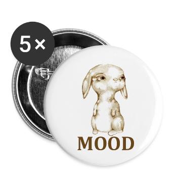 MOOD rabbit - Buttons large 2.2'' (5-pack) - white