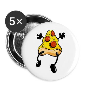 Do The Pizza Slice Dance - Buttons large 2.2'' (5-pack) - white
