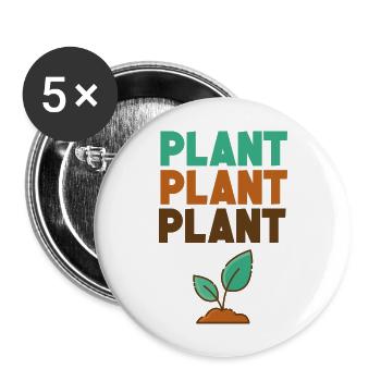 Plant A Tree For Climante Emergency - Buttons large 2.2'' (5-pack) - white
