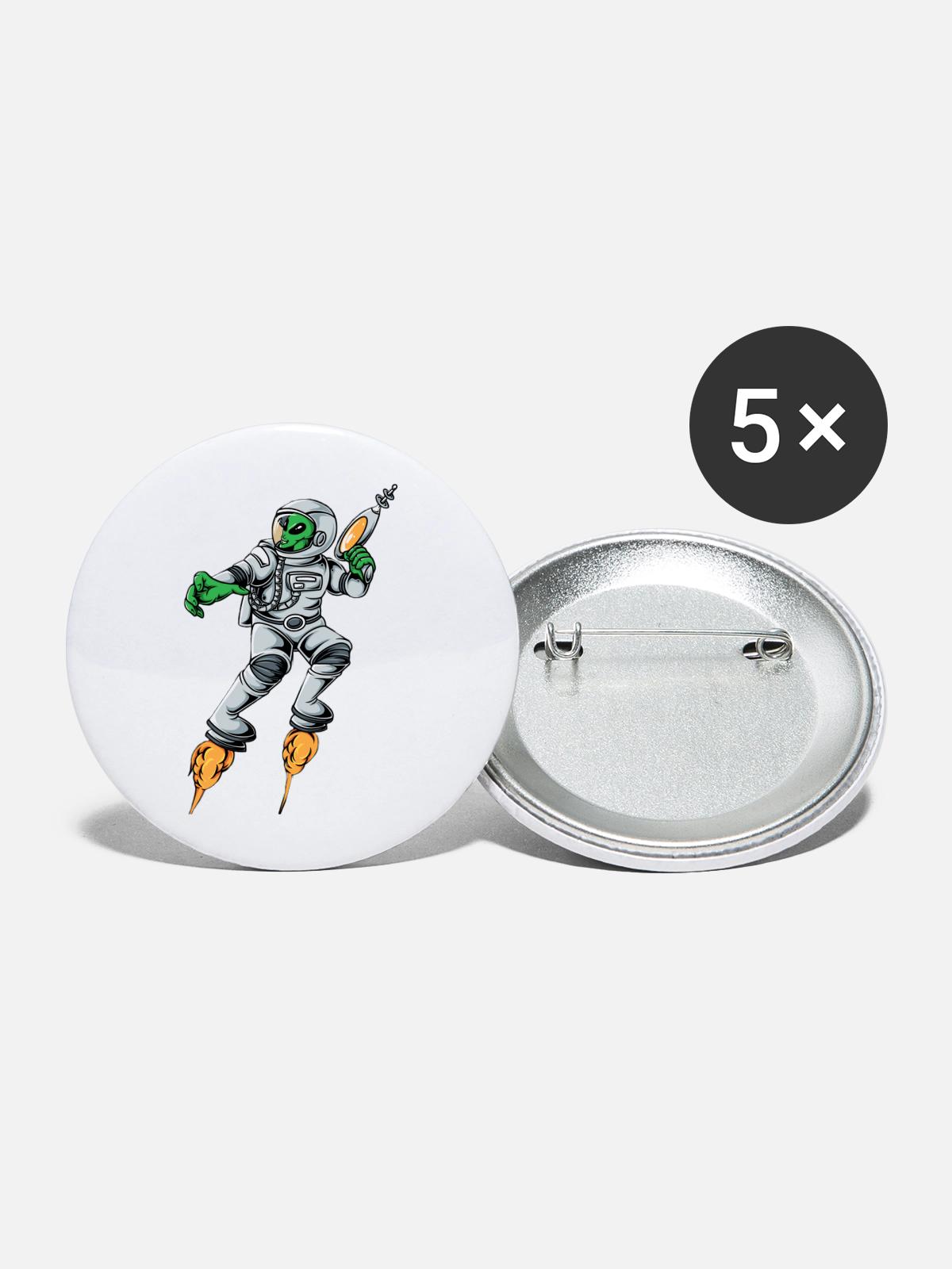 unearthly guardian - Buttons large 2.2'' (5-pack) - white