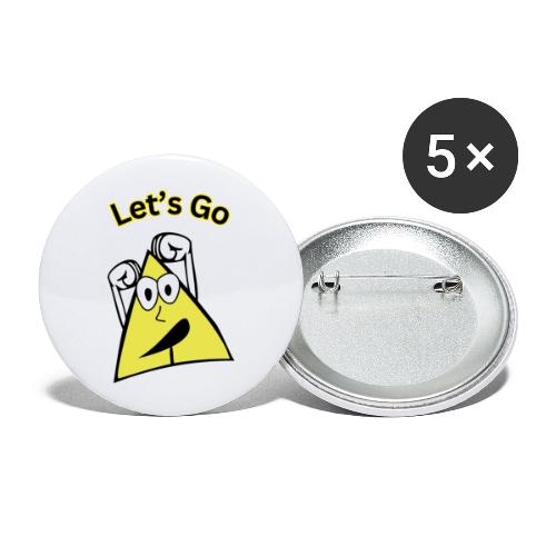 Funzone designs29 - Let's Go - Buttons large 2.2'' (5-pack)