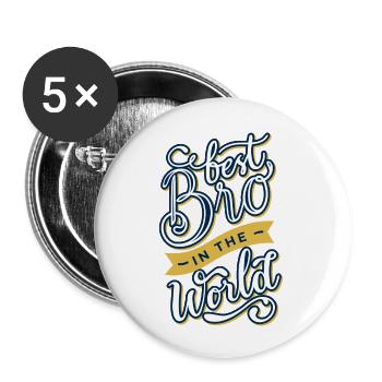 Brother day! - Buttons large 2.2'' (5-pack) - white
