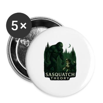 YOWIE BARKING AT SASQUATCH - Buttons large 2.2'' (5-pack) - white