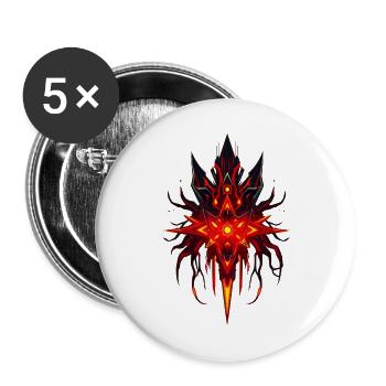 Infernal Nova Core - Buttons large 2.2'' (5-pack) - white