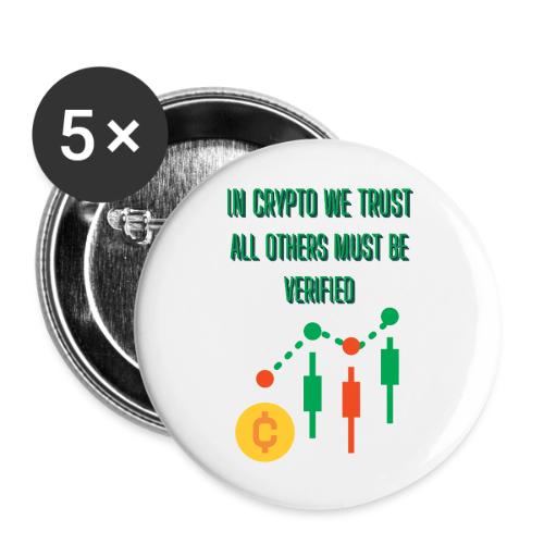 Sarcastic Bitcoin Investor T-shirt - Buttons large 2.2'' (5-pack)