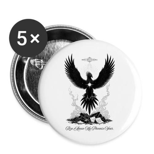 The Phoenix of Renewal T-Shirt - Buttons large 2.2'' (5-pack)