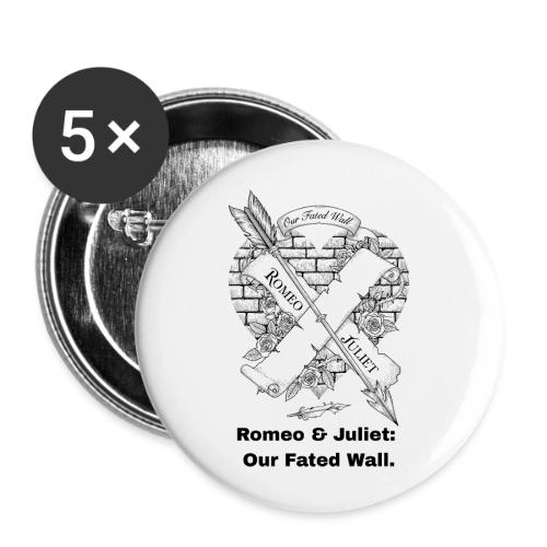 Romeo and Juliet T-Shirt - Buttons large 2.2'' (5-pack)