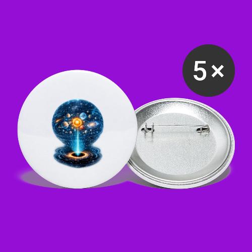 Holographic Universe - Buttons large 2.2'' (5-pack)