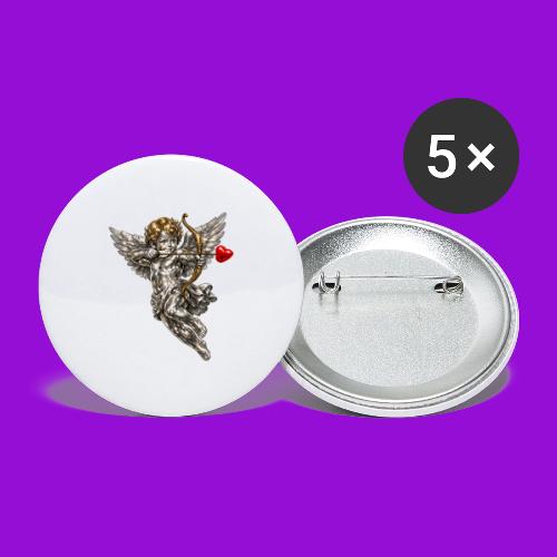 Metallic Cupid - Buttons large 2.2'' (5-pack)