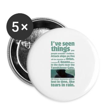 Blade Runner Like Tears in Rain - Buttons large 2.2'' (5-pack) - white