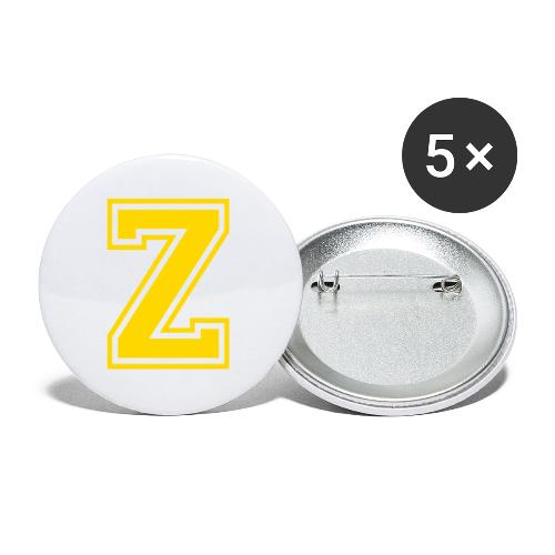 Letter Z – Capital Athletic Alphabet Monogram - Buttons large 2.2'' (5-pack)