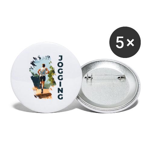 Jogging Vibes - Buttons large 2.2'' (5-pack)