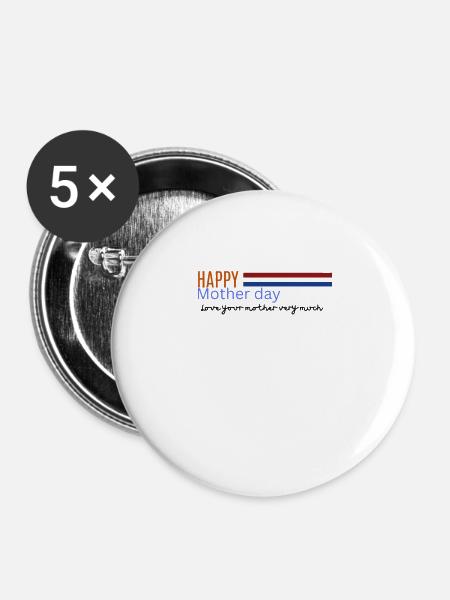 mother - Buttons large 2.2'' (5-pack) - white