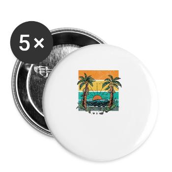 Asia Lover Thailand Flag Gift - Buttons large 2.2'' (5-pack) - white