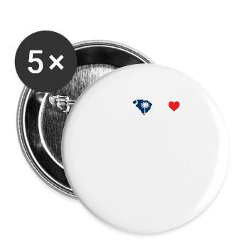 South Carolina Heartbeat Gift - Buttons large 2.2'' (5-pack) - white