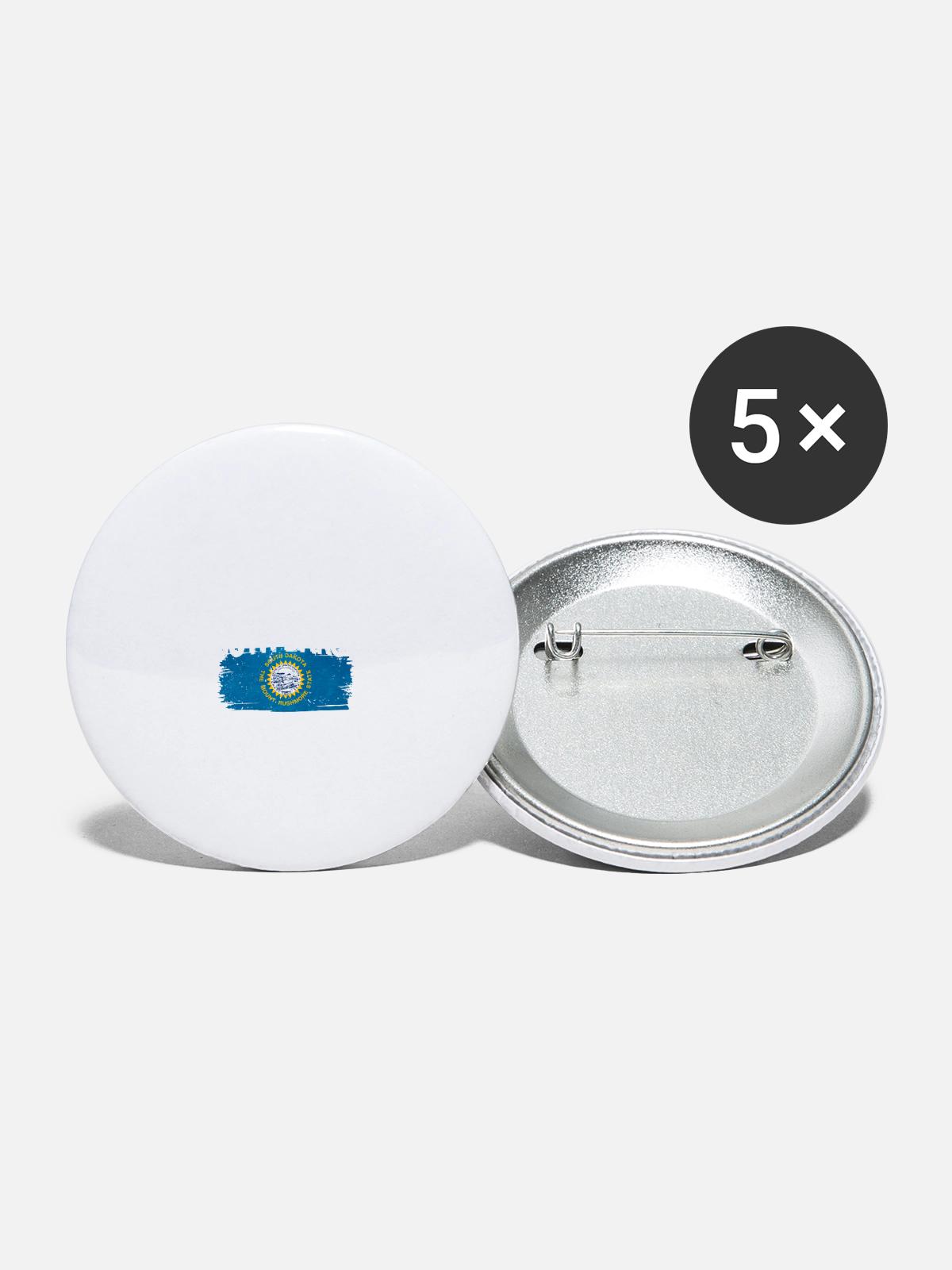 South Carolina - Buttons large 2.2'' (5-pack) - white